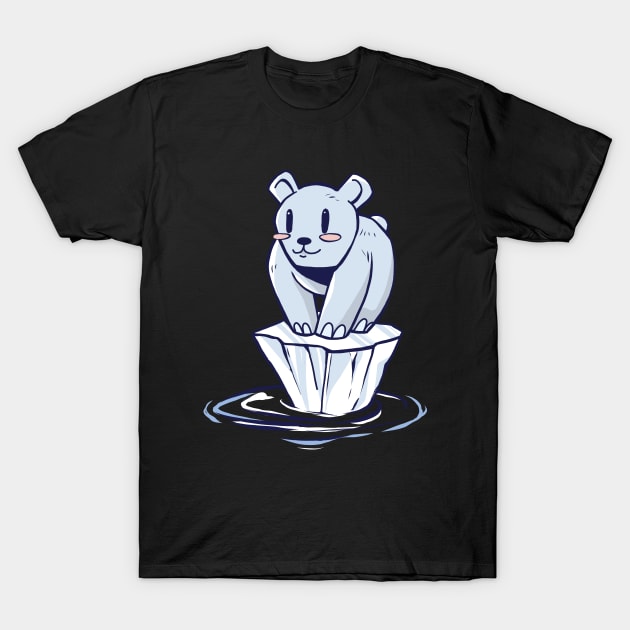 global warming environment POLAR BEAR  T-Shirt by Midoart